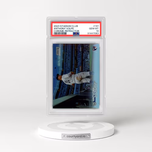 2023 Topps Stadium Club #191 Anthony Volpe - Chrome-Refractor (PSA 10 GEM MINT)
