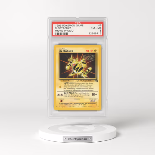 1999 Pokemon Game Movie #2 Electabuzz (PSA 8 NM-MT)