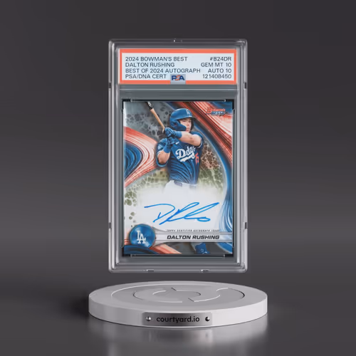 2024 Bowman's Best Best of 2024 Autographs #B24DR Dalton Rushing (PSA 10 GEM MINT)