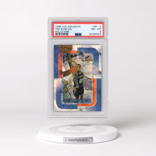 1999 Upper Deck Hologrfx Holofame #HF-5 Tim Duncan (PSA 8 NM-MT)