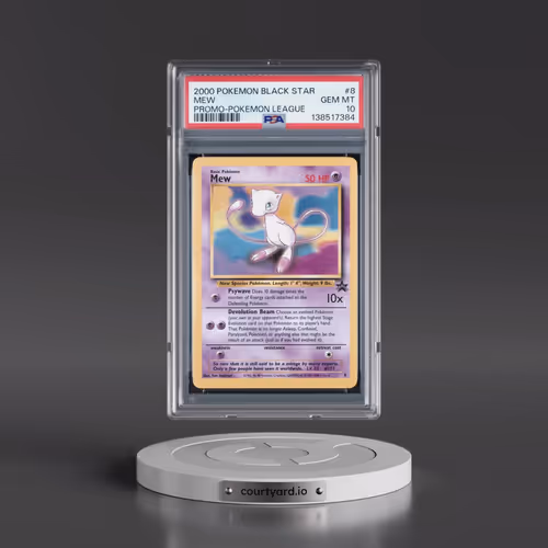 2000 Pokémon Promo Black Star #8 Mew - Pokemon League (PSA 10 GEM MINT)