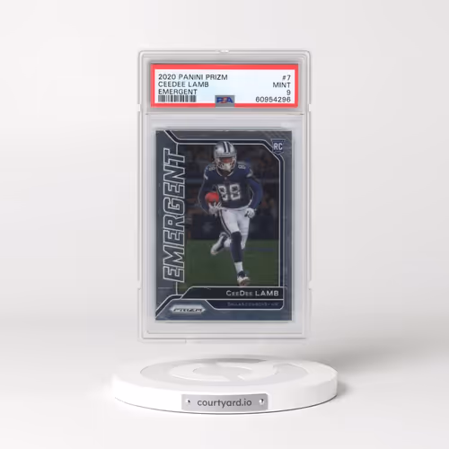 2020 Panini Prizm Emergent #7 Ceedee Lamb (PSA 9 MINT)