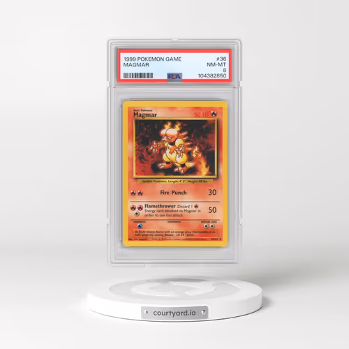 1999 Pokémon Game #36 Magmar (PSA 8 NM-MT)