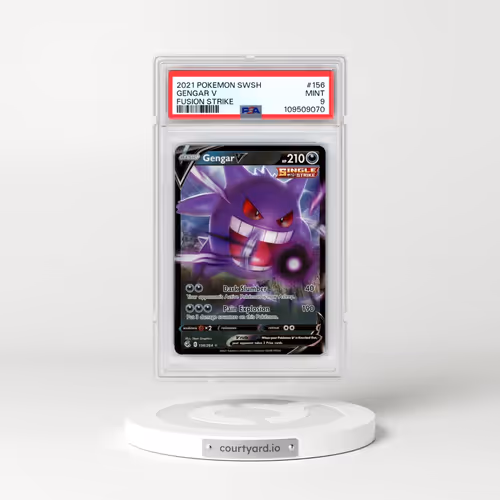 2021 Pokémon Sword & Shield Fusion Strike #156 Gengar V - Holo (PSA 9 MINT)