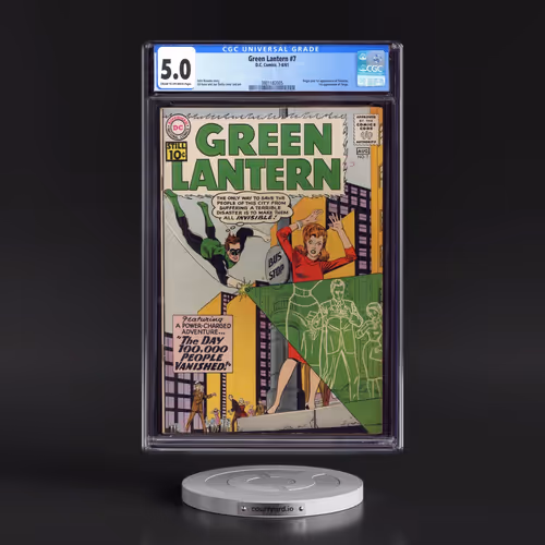 Green Lantern #7 CGC 5.0 Cream to Off-white Pages (DC Comics, 7-8/61)