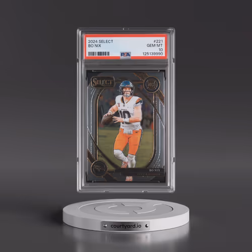 2024 Panini Select #221 Bo Nix (PSA 10 GEM MINT)