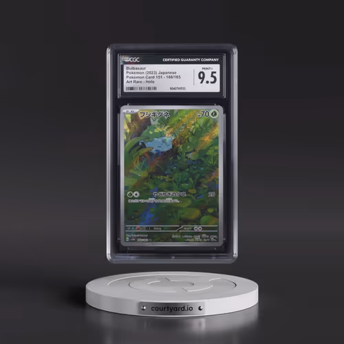 2023 Pokémon Card 151 #166/165 Bulbasaur - Art Rare Holo (CGC 9.5 MINT+)