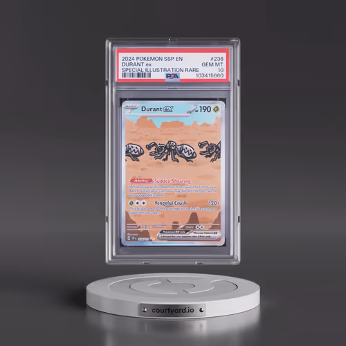 2024 Pokémon Ssp EN-Surging Sparks #236 Durant EX - Holo Special Illustration Rare (PSA 10 GEM MINT)