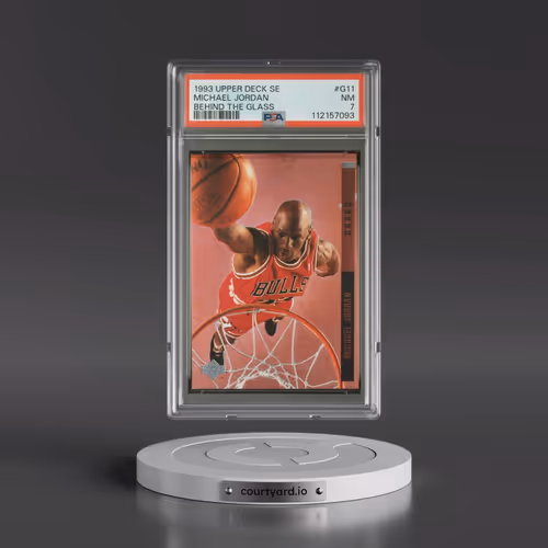 1993 Upper Deck Se Behind the Glass #G11 Michael Jordan (PSA 7 NM)
