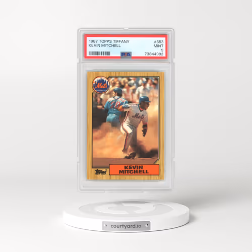 1987 Topps Tiffany #653 Kevin Mitchell (PSA 9 MINT)