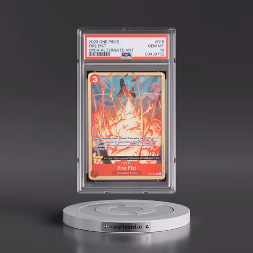 2023 One Piece OP03-Pillars of Strength #018 Fire Fist - Alternate Art (PSA 10 GEM MINT)
