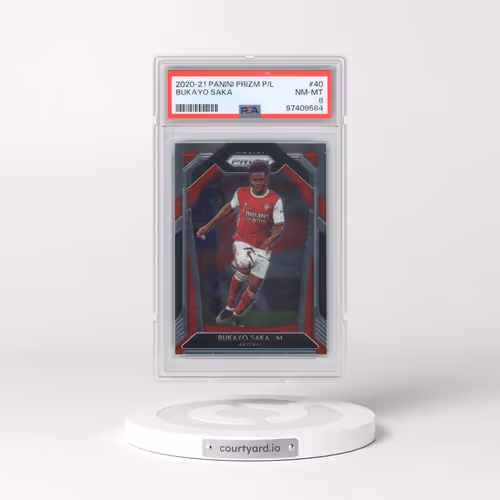 2020 Panini Prizm Premier League #40 Bukayo Saka (PSA 8 NM-MT)