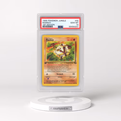 1999 Jungle #55 Mankey - 1st Edition 1st Edition (PSA 10 GEM MINT)