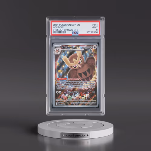 2024 Pokémon Svp EN-SV Black Star Promo #141 Noctowl - Stellar Crown Elite Trainer Box (PSA 9 MINT)