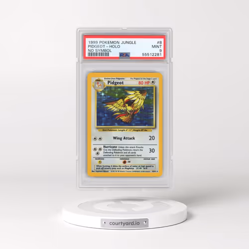 1999 Pokémon Jungle #8 Pidgeot - Holo No Symbol (PSA 9 MINT)