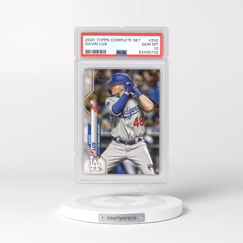2020 Topps Complete Set #292 Gavin Lux (PSA 10 GEM MINT)