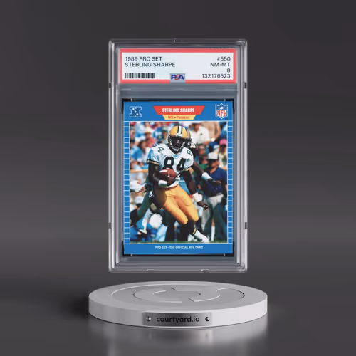 1989 Pro Set #550 Sterling Sharpe (PSA 8 NM-MT)