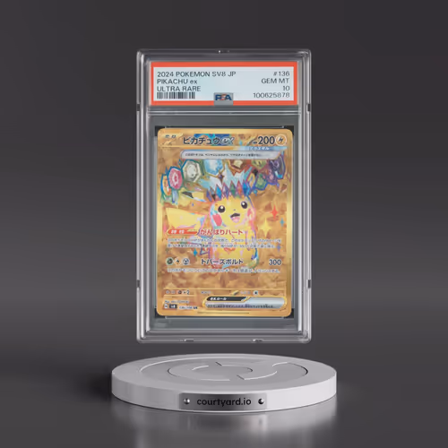 2024 Pokémon SV8-Super Electric Breaker #136 Pikachu EX - Holo Ultra Rare (PSA 10 GEM MINT)