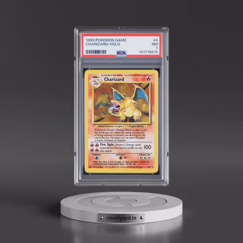 1999 Pokémon Game #4 Charizard - Holo (PSA 7 NM)