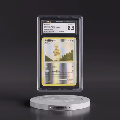2007 Diamond & Pearl #73/130 Buneary - Reverse Holo (CGC 8.5 NM-MT+)