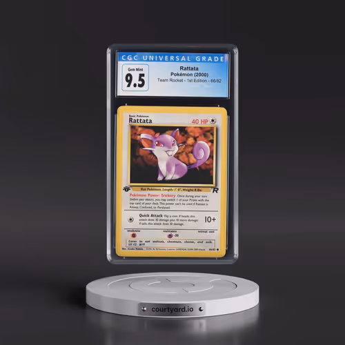 2000 Team Rocket #66/82 Rattata - 1st Edition 1st Edition (CGC 10 GEM MINT)