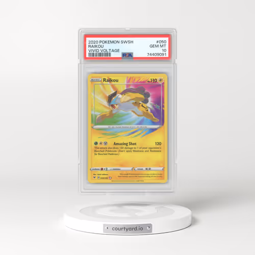 2020 Vivid Voltage #050 Raikou - Amazing Rare (PSA 10 GEM MINT)