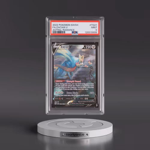 2022 Pokémon Sword & Shield Astral Radiance #TG21 Zacian V - Holo Full Art (PSA 9 MINT)