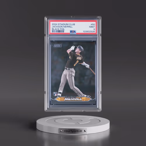 2024 Topps Stadium Club #50 Jackson Merrill - Black Foil (PSA 9 MINT)
