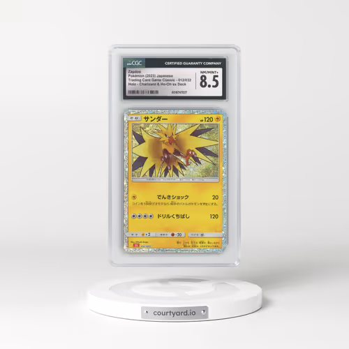 2023 Trading Card Game Classic - CLF, CLL, CLK #012/032 Zapdos - Holo Charizard & Ho-Oh ex Deck - CLL (CGC 8.5 NM-MT+)