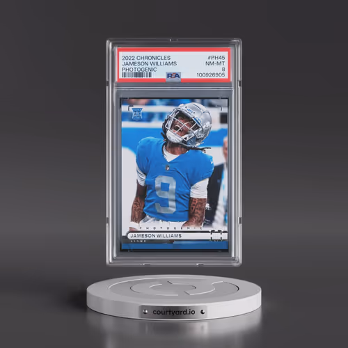 2022 Panini Chronicles Photogenic #PH45 Jameson Williams (PSA 8 NM-MT)