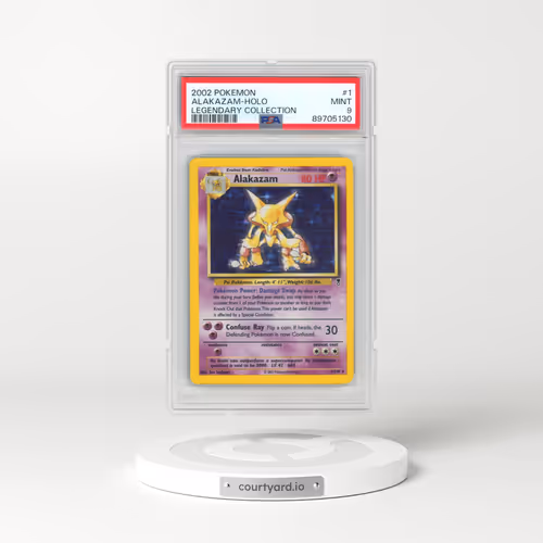 2002 Pokémon Legendary Collection #1 Alakazam - Holo (PSA 9 MINT)