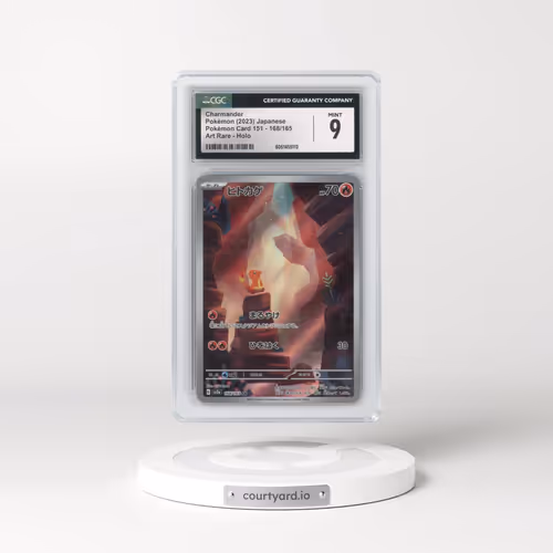 2023 Pokémon Card 151 #168/165 Charmander - Art Rare Holo (CGC 9 MINT)