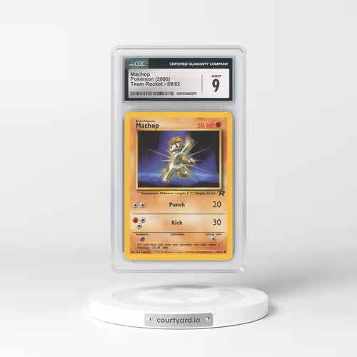 1999 Team Rocket #59 Machop (CGC 9 MINT)