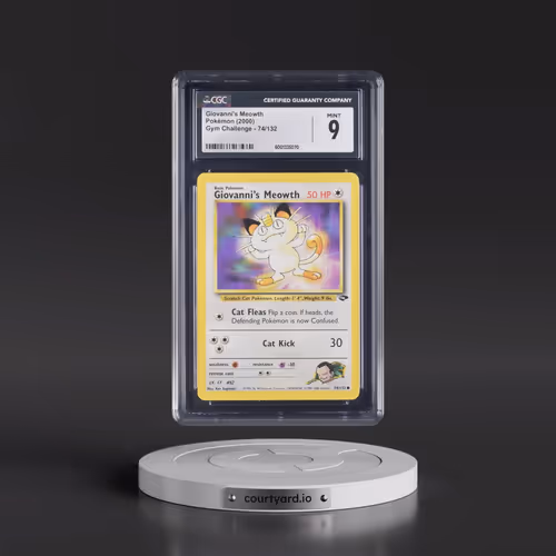 2000 Gym Challenge #74/132 Giovanni's Meowth (CGC 9 MINT)