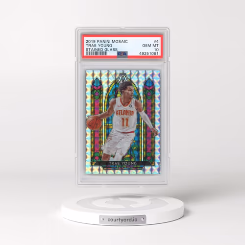 2019 Panini Mosaic Stained Glass #4 Trae Young (PSA 10 GEM MINT)