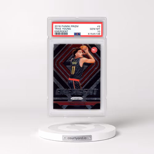 2018 Panini Prizm Emergent #5 Trae Young (PSA 10 GEM MINT)