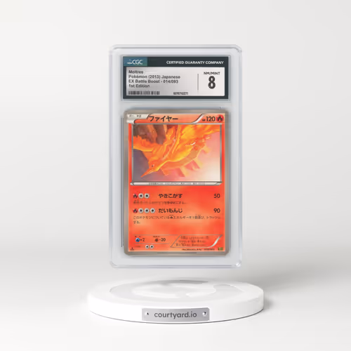 2013 EX Battle Boost #014/093 Moltres - 1st Edition (CGC 8 NM-MT)