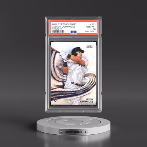 2024 Topps Chrome Strokes #S21 Jasson Dominguez (PSA 10 GEM MINT)