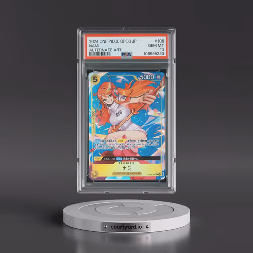 2024 One Piece Japanese OP08-Two Legends #106 Nami - Alternate Art (PSA 10 GEM MINT)
