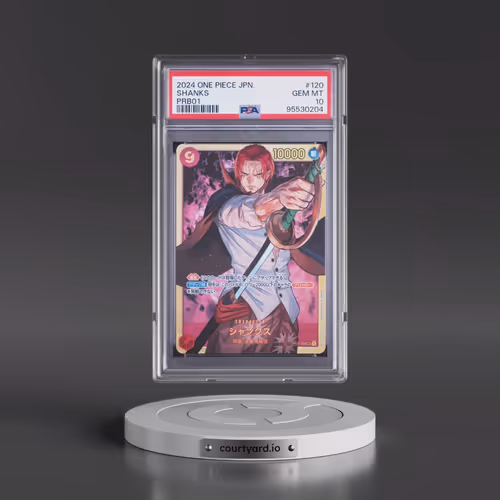2024 One Piece Japanese PRB01-Premium Booster -One Piece Card the Best #120 Shanks (PSA 10 GEM MINT)
