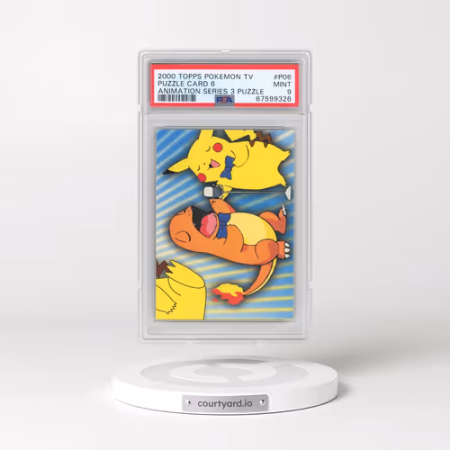 2000 Topps Pokémon TV Animation Series 3 Puzzle #P06 Puzzle Card 6 (PSA 9 MINT)