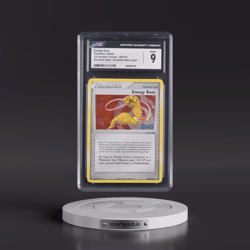 2005 EX Unseen Forces #83/115 Energy Root - Reverse Holo Inverted Holo Layer (CGC 9 MINT)