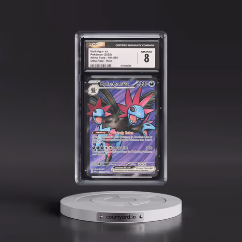 2025 Pokémon Wht EN-White Flare #161 Hydreigon EX - Holo Ultra Rare (CGC 8 NM-MT)