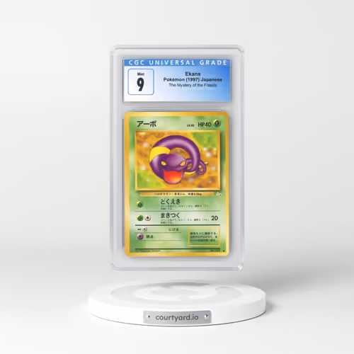 1997 The Mystery of the Fossils Ekans (CGC 9 MINT)
