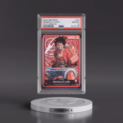 2022 One Piece Starter Deck ST01-Straw Hat Crew #001 Monkey D. Luffy - Errata (PSA 10 GEM MINT)