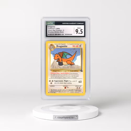 1999 Black Star Promos #5 Dragonite - Mewtwo Strikes Back (CGC 9.5 MINT+)