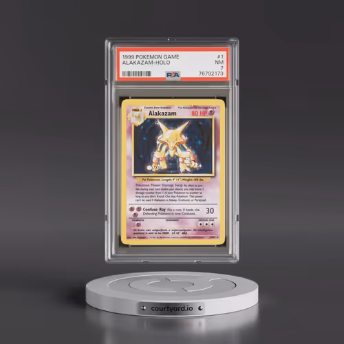 1999 Pokémon Game #1 Alakazam - Holo (PSA 7 NM)