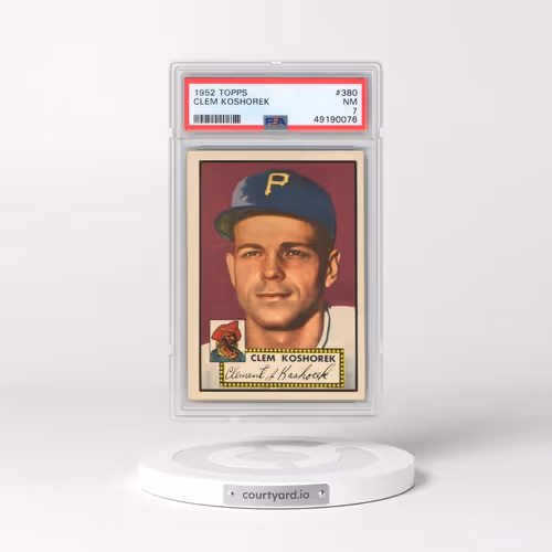 1952 Topps #380 Clem Koshorek (PSA 7 NM)