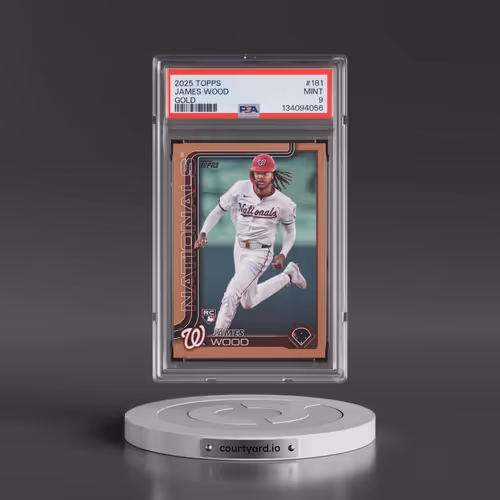 2025 Topps #181 James Wood - Gold (PSA 9 MINT)