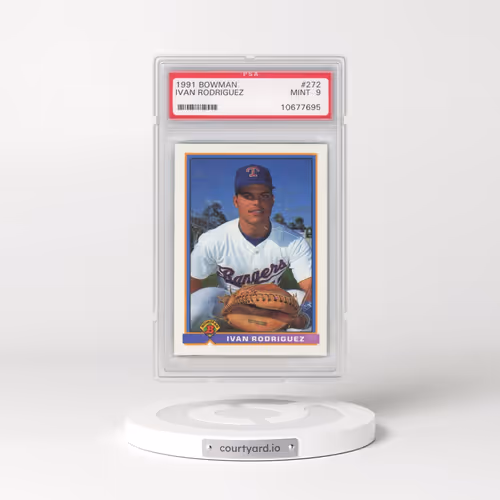 1991 Bowman #272 Ivan Rodriguez (PSA 9 MINT)